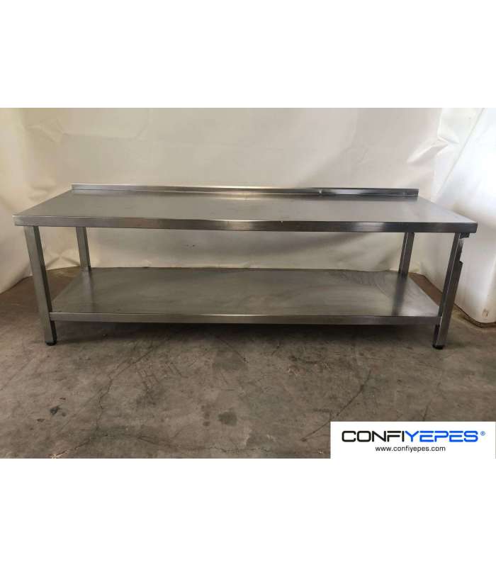 MESA MURAL BAJA ACERO INOXIDABLE