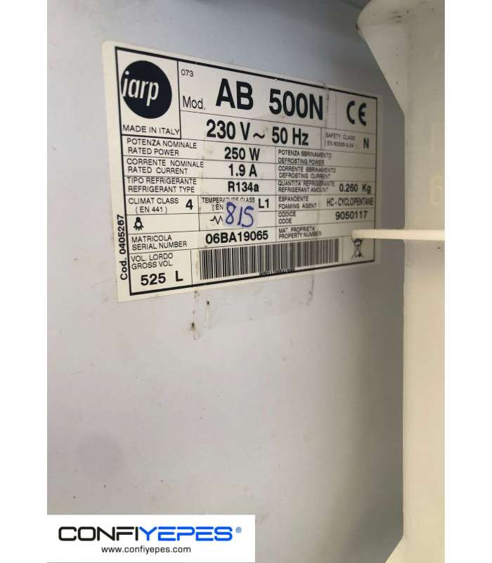 ARMARIO IARP CESTAS CONGELACIÓN