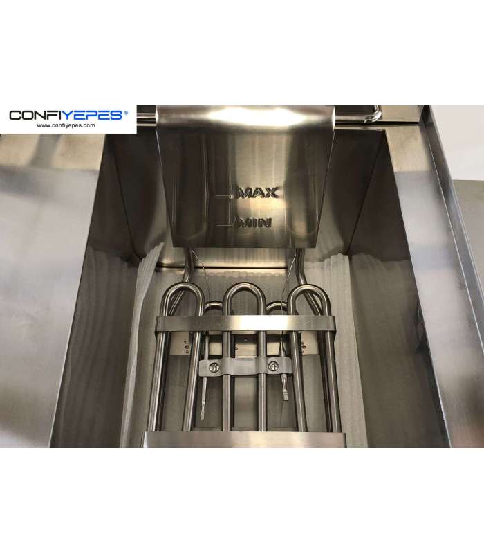 FREIDORA ELECTRICA 10+10L CON GRIFO