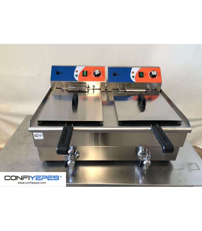 FREIDORA ELECTRICA 12+12L MONOFÁSICA