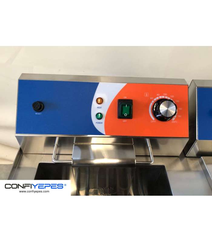 FREIDORA ELECTRICA 12+12L MONOFÁSICA