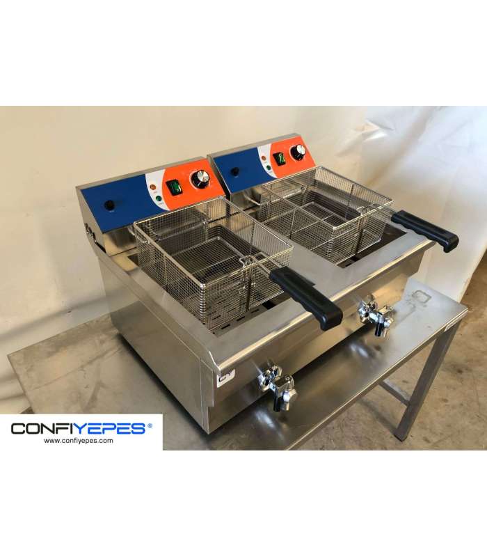 FREIDORA ELECTRICA 12+12L MONOFÁSICA