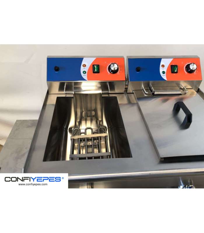 FREIDORA ELECTRICA 12+12L MONOFÁSICA