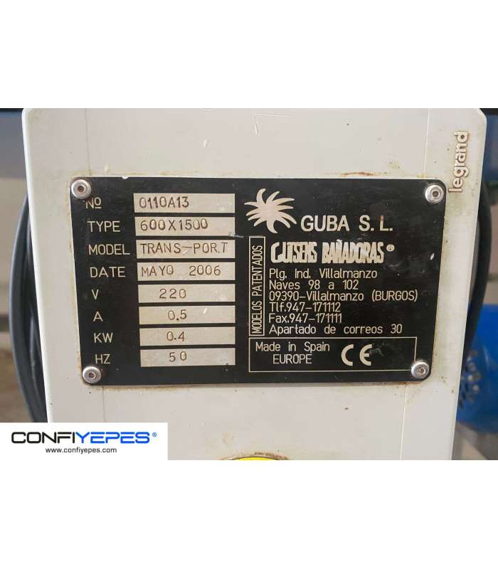 BAÑADORA DE CHOCOLATE GUBA + MESA