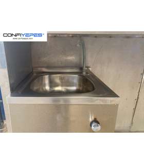 BARRA ACERO INOX CON FREGADOR