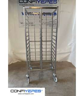 CARRO DOBLE ACERO INOX