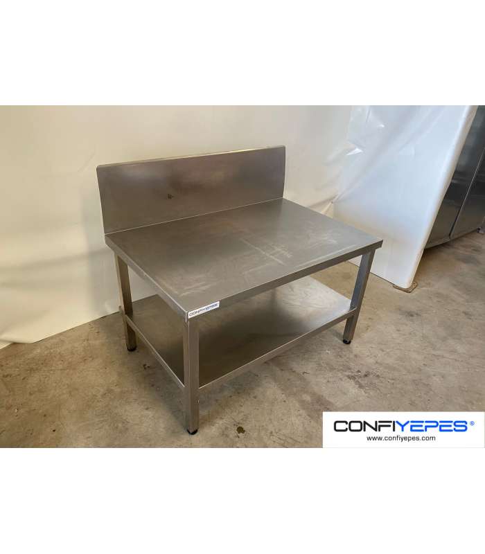 MESA ACERO 1070X690MM PLETINA ALTA