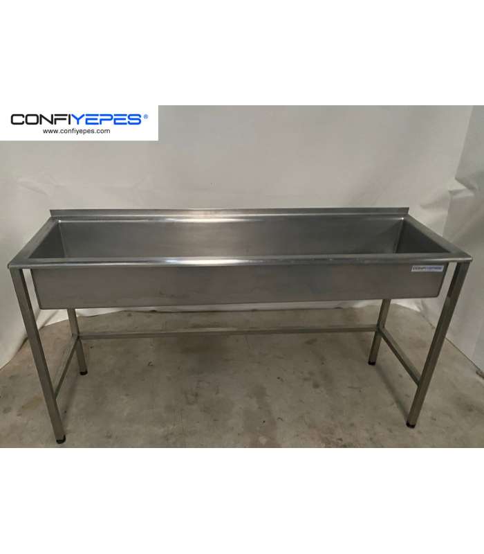 FREGADOR ALARGADO ACERO INOX