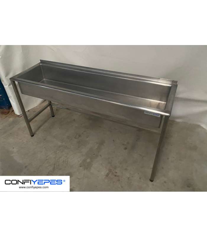 FREGADOR ALARGADO ACERO INOX