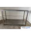 MESA CENTRAL ACERO INOX 1500X600X1000MM