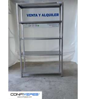 ESTANTERIA ACERO INOX 1200X500X1998MM