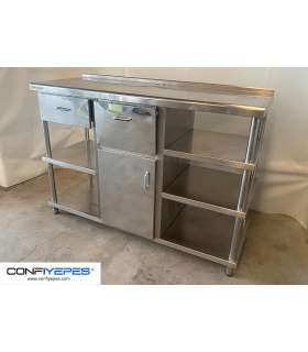 MUEBLE CAFETERO ACERO INOX