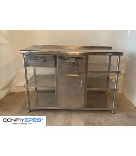 MUEBLE CAFETERO ACERO INOX