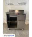 MUEBLE CAFETERO 1M ACERO INOX