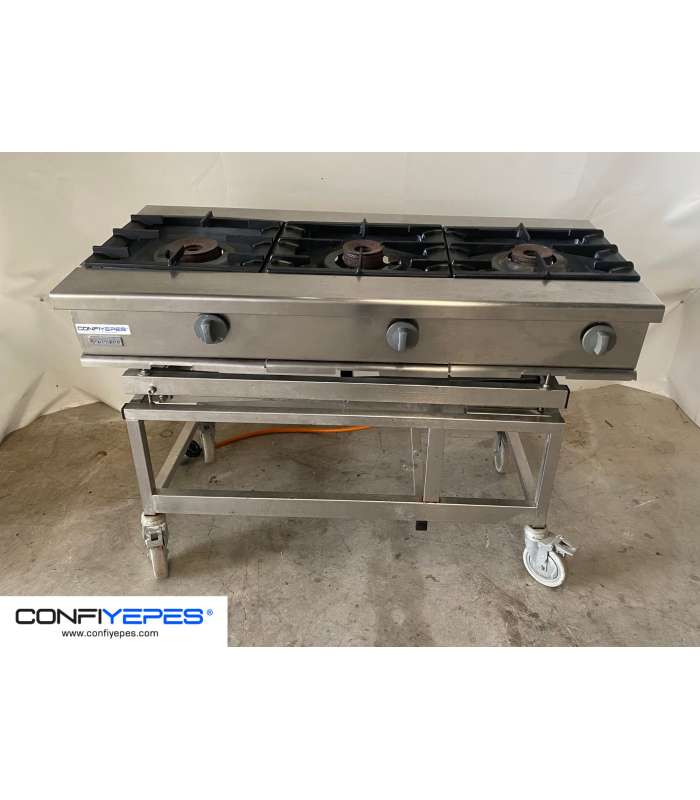 COCINA TRES QUEMADORES SOBREMESA CORECO