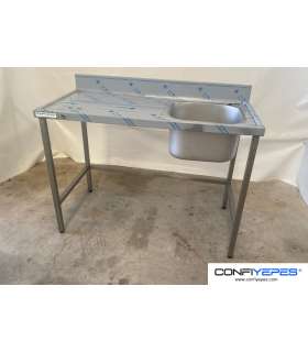 FREGADOR SENO DCHO 1200X600MM