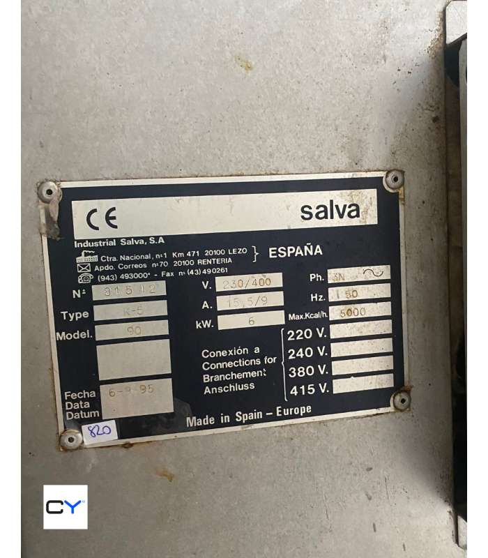 HORNO ELÉCTRICO + FERMENTADORA  SALVA