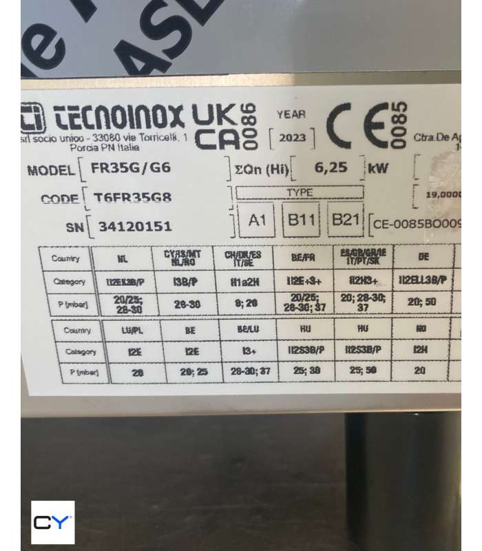 FREIDORA SOBREMESA A GAS 8L INFRICO