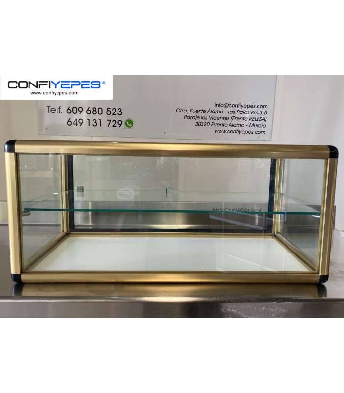 VITRINA NEUTRA SOBREMESA DOBLE