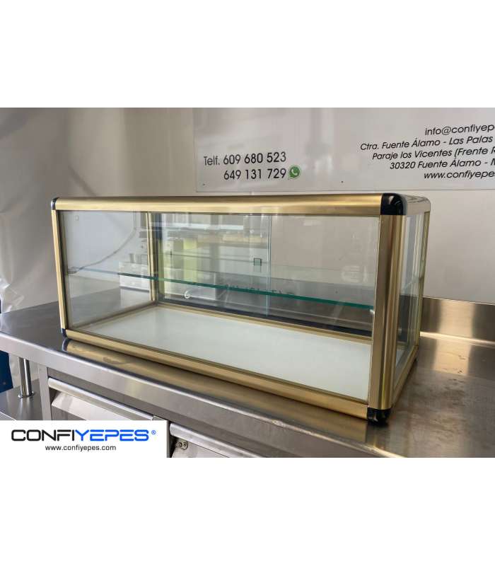 VITRINA NEUTRA SOBREMESA DOBLE