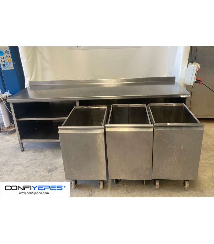 MESA MURAL SALVA 3 CAJONES + ESTANTE