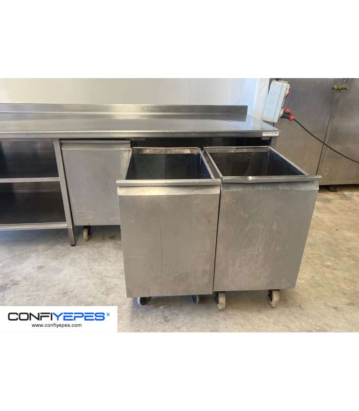 MESA MURAL SALVA 3 CAJONES + ESTANTE