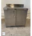 MESA MURAL CON LLANDERO ACERO INOX