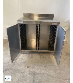 MESA MURAL CON LLANDERO ACERO INOX