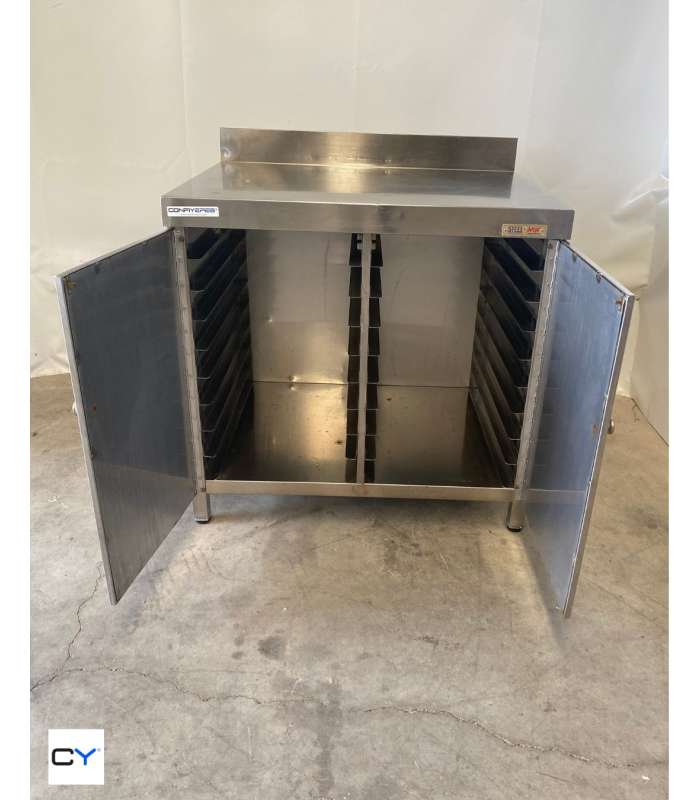 MESA MURAL CON LLANDERO ACERO INOX