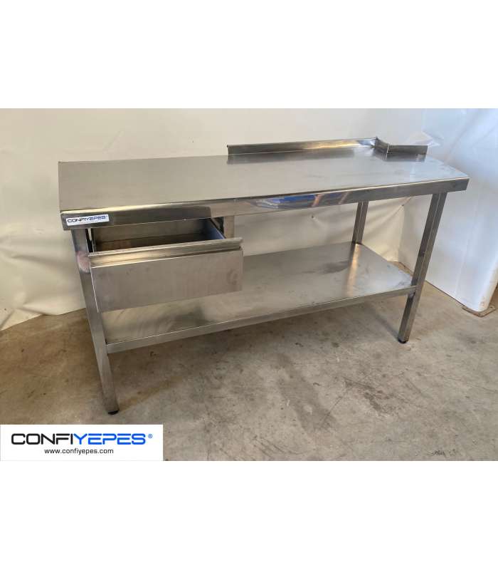 MESA MURAL CON ESQUINA, CAJON Y BALDA