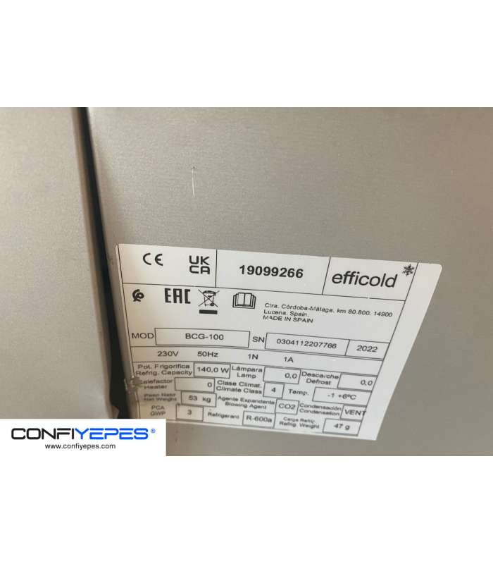 BOTELLERO BCG-100 EFFICOLD 1M