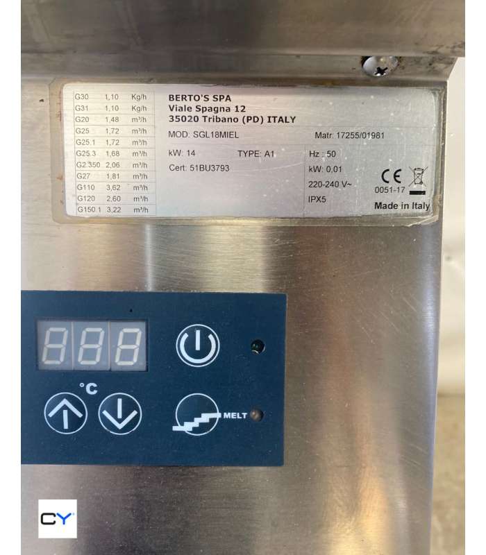 FREIDORA 18L GAS NATURAL BERTOS