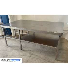 MESA CENTRAL ACERO INOX 2000X1200MM