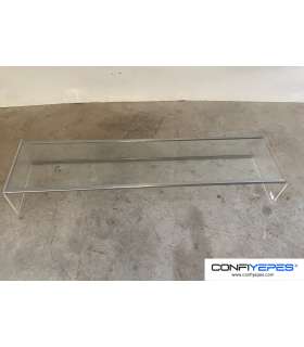 VITRINA NEUTRA SOBRE MOSTRADOR CRISTAL RECTO