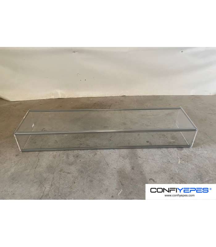 VITRINA NEUTRA SOBRE MOSTRADOR CRISTAL RECTO