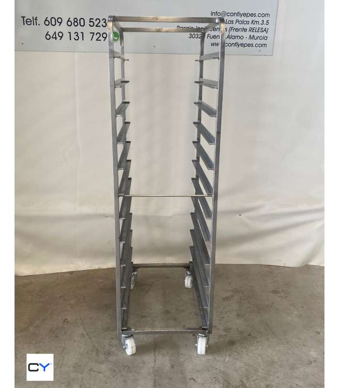 CARRO ACERO INOX 12 GUÍAS