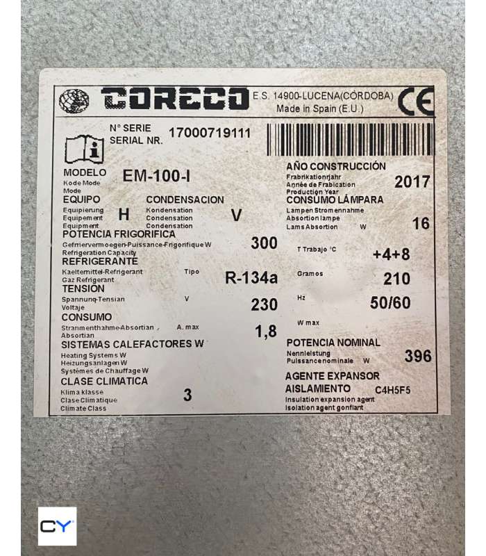 VITRINA MURAL CORECO