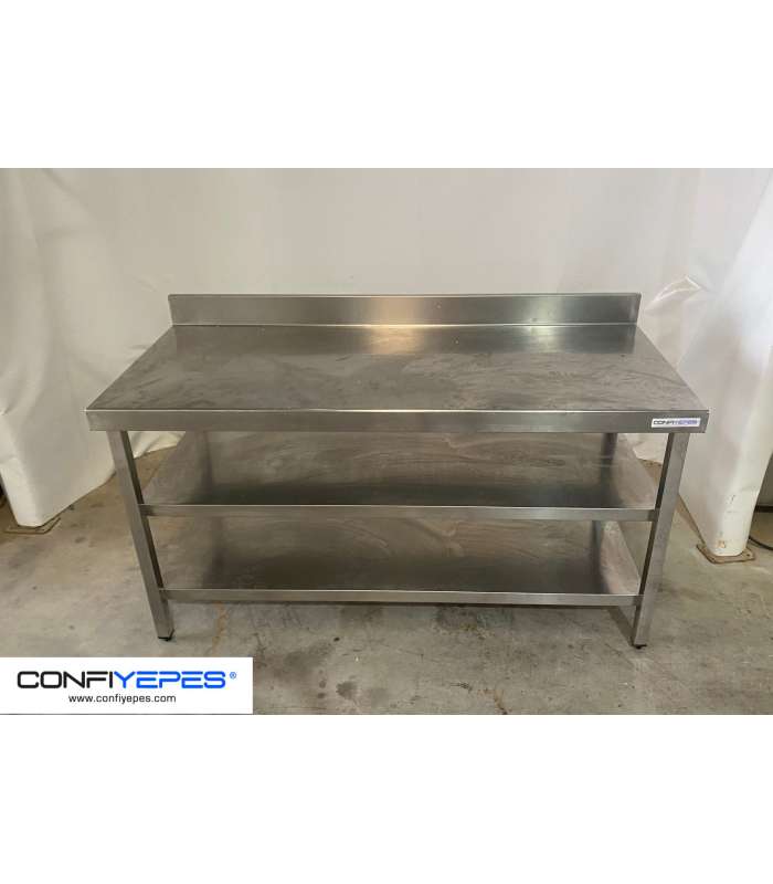 MESA MURAL DOBLE ESTANTE