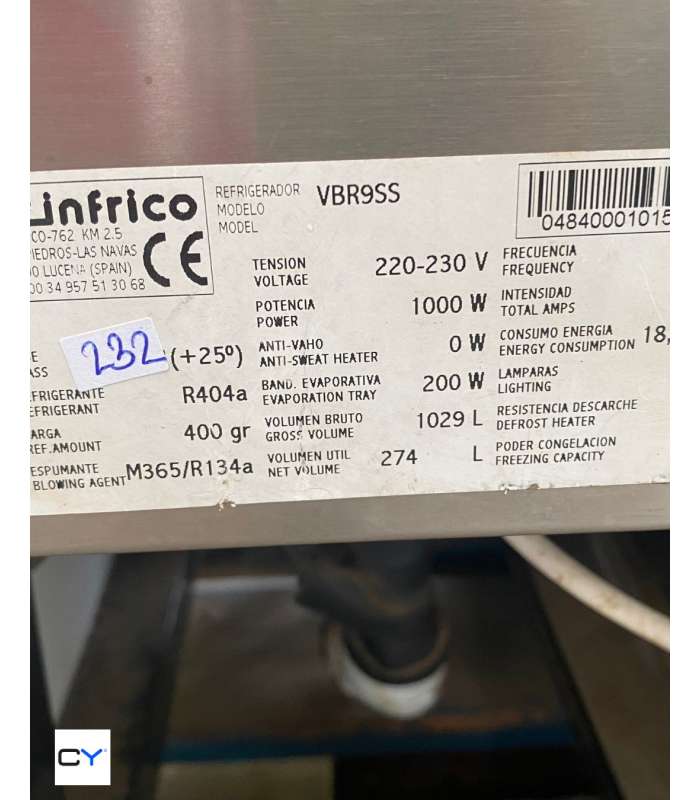 VITRINA MURAL INFRICO