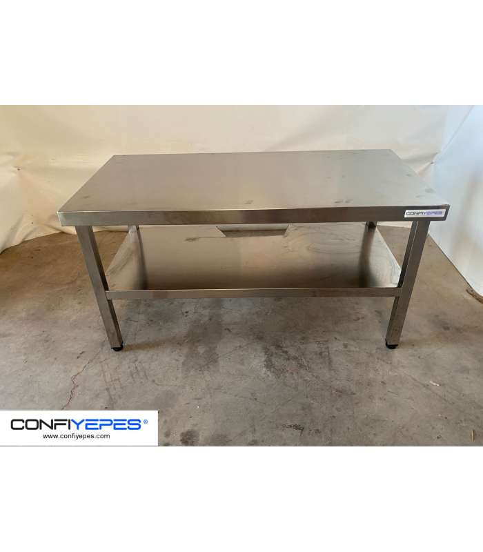 MESA CENTRAL BAJA CON BALDA 1200X600X640MM