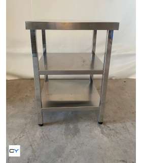 MESA CENTRAL DOS ESTANTES 650X650X900MM