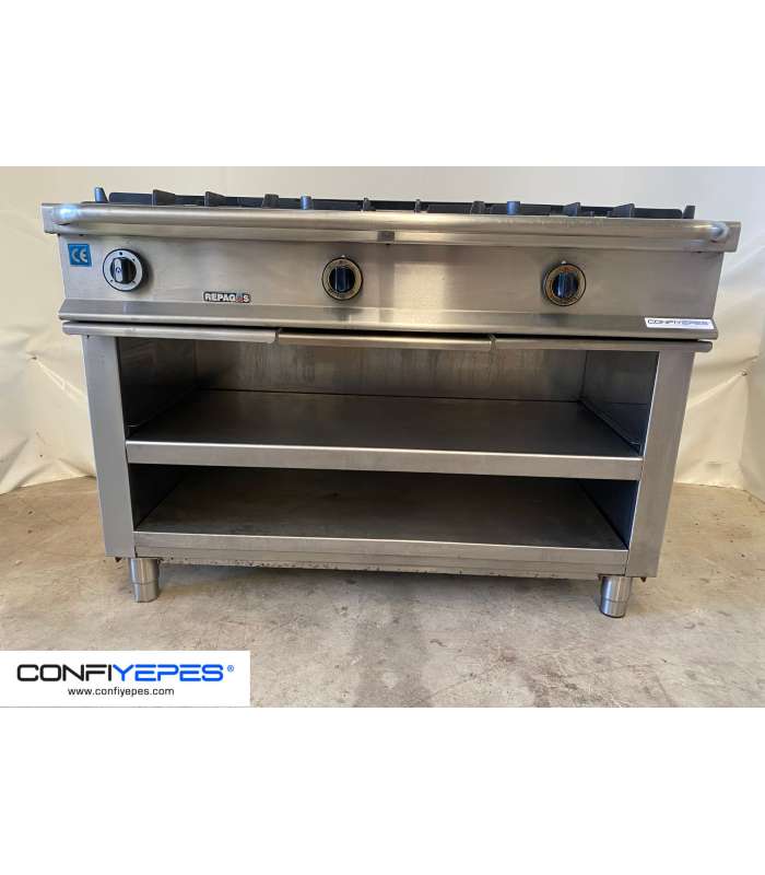 COCINA TRES FUEGOS REPAGAS CON SOPORTE