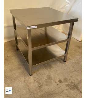MESA CENTRAL DOS ESTANTES 850X800X850MM