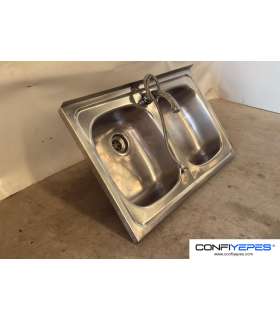 FREGADOR PARED ACERO INOX