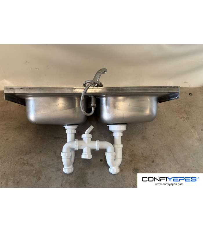 FREGADOR PARED ACERO INOX