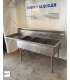FREGADOR TRES SENOS ACERO INOX