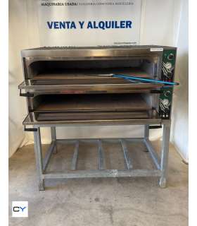 HORNO ELÉCTRICO PIZZA 6+6 HOSTEK + SOPORTE