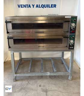 HORNO ELÉCTRICO PIZZA 6+6 HOSTEK + SOPORTE