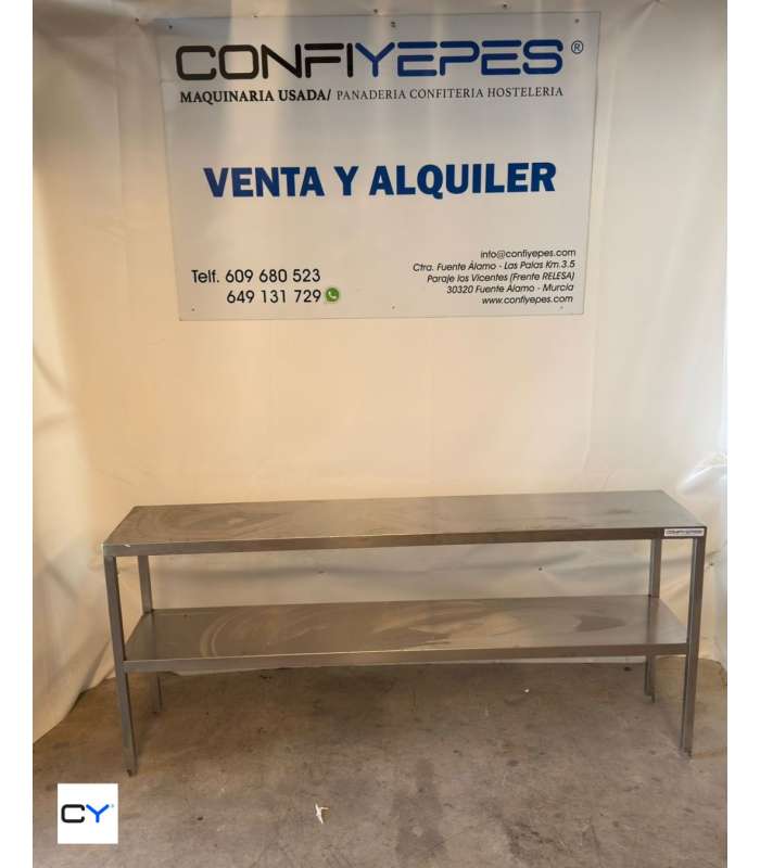 LEJA DOBLE ACERO INOX 1860X400MM