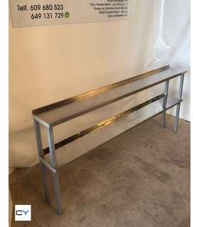 LEJA DOBLE ACERO INOX 1890X240MM